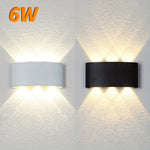 applique murale led moderne noir blanc 6w 2492000lm cuisine chambre salon entréeétude