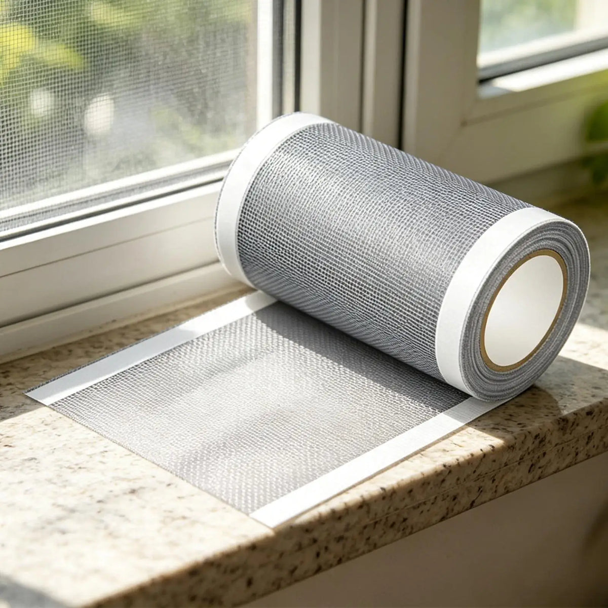 ruban réparation moustiquaire porte adhésif nylon anti insectes déchirures trous rv tente semi transparent