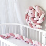 coussin sécurité lit bébé coton doux torsade protecteur berceau décoratif moderne enfant nouveau
