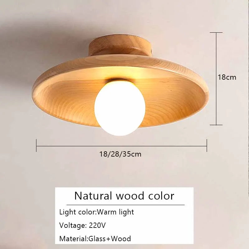 lampe led verre bois naturel moderne 18cm 28cm 35cm opacité mate minimaliste