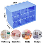 boîtes rangement tiroirs transparents compartiments petits objets boîte murale étudiants organisation accessoire maison