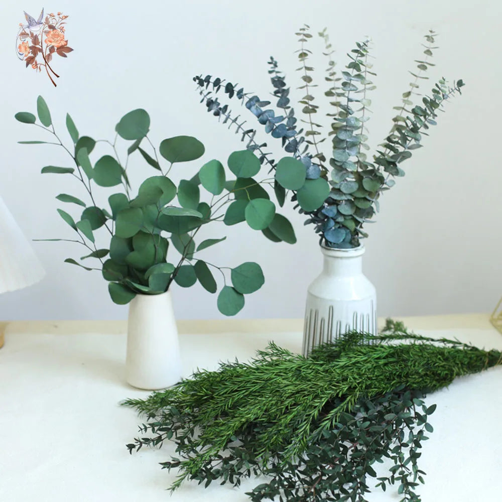 décoration intérieure feuilles eucalyptus vert naturel dried flowers wedding party