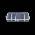 boîte compartiments transparente moderne poignée conteneur plastique organisation pratique fourchette cuillère bijoux rangement
