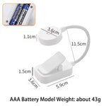 lampe lecture flexible led rechargeable blanc moderne clips usb charge