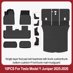 tapis sol voiture tesla model noir rayures horizontales moderne résistants lusure 10pcs sets