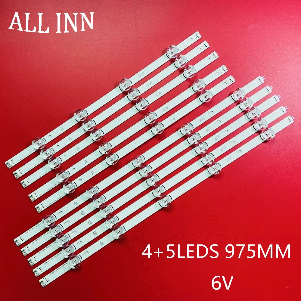 bande led blanc connecteur moderne éclairage téléviseur 975mm fixations inclusées