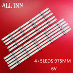 bande led rétro éclairage blanc connecteurs électriques modernes 975mm 6v