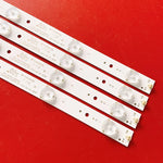 bande lumineuse led blanc moderne 780mm clips translucides 10 ampoules led