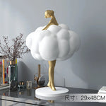 sculpture décorative femme nuage or argenté moderne minimaliste tour eiffelDecoration intérieureAccessoire designOpaque