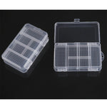 boîte rangement bijoux transparente double couche compartiments points noirs clips réutilisable moderne pratique
