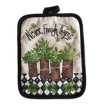 protège sous verre multicolore rustique poignées tissu motif cuisine animal fleur textes opaques rectangle