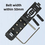 support ceinture pliable clip portable organisateur outil tactique métal inoxydable rouge noir argenté bricoleur