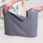 serviettes cuisine jaune gris texture grossière nettoyage moderne rouleau 25cm 20 pièces