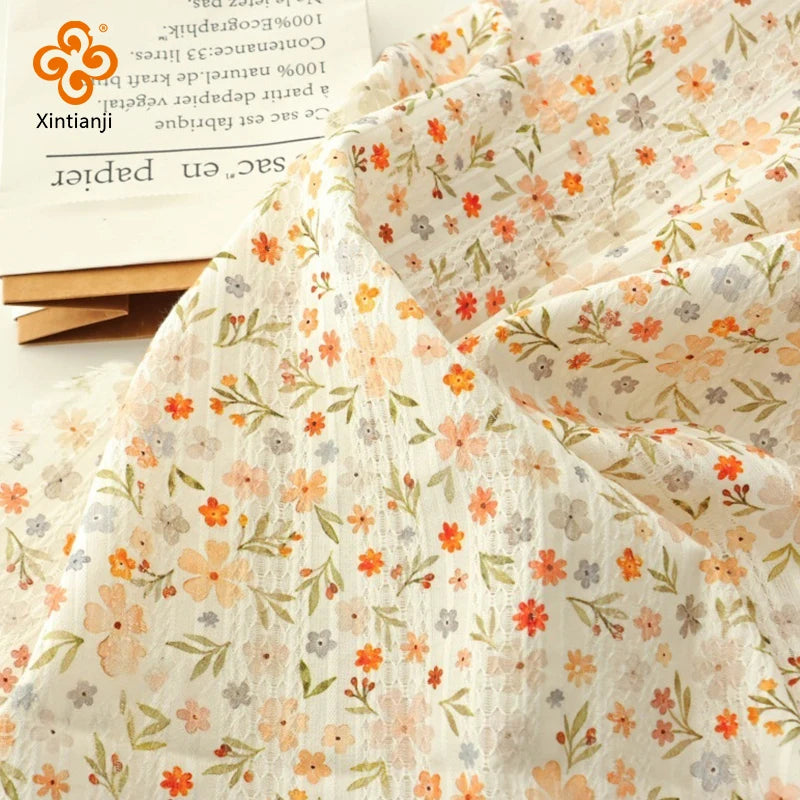 tissu blanc floral transparent dentelle vintage robes chemisiers 100% coton