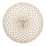 coasters bois clair gravure circulaire fleur vie om lotus minimaliste 14cm 30cm
