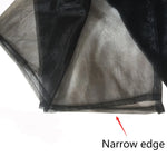 rideaux voile transparents décoratifs noir bleu rose rouge maison bord étroit