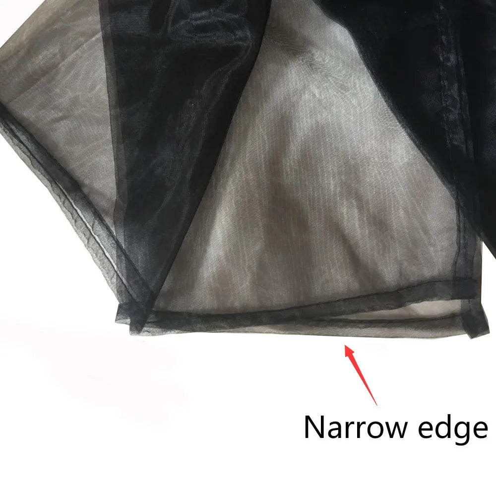 rideaux voile transparents décoratifs noir bleu rose rouge maison bord étroit