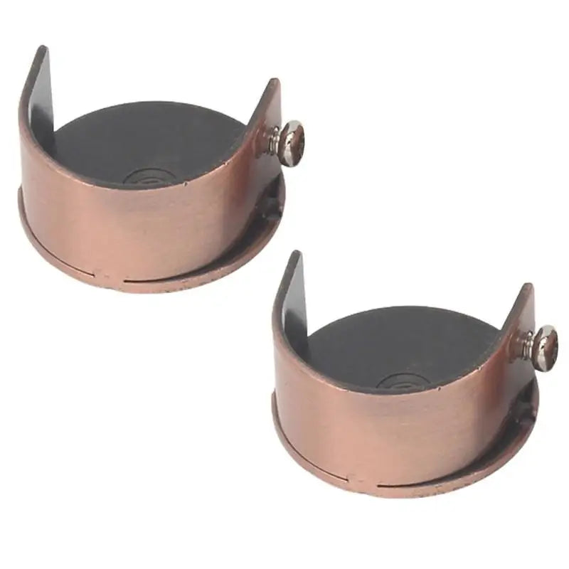 supports rideau cuivre blanc noir moderne vis métal rond lisses opaques