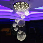 suspension lumineuse moderne transparentes salon restaurant chambre principal