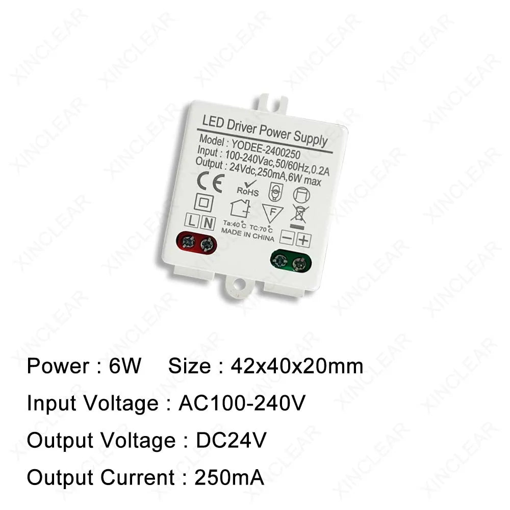 driver led 12v 10w 830ma 12w 24v 500ma blanc moderne