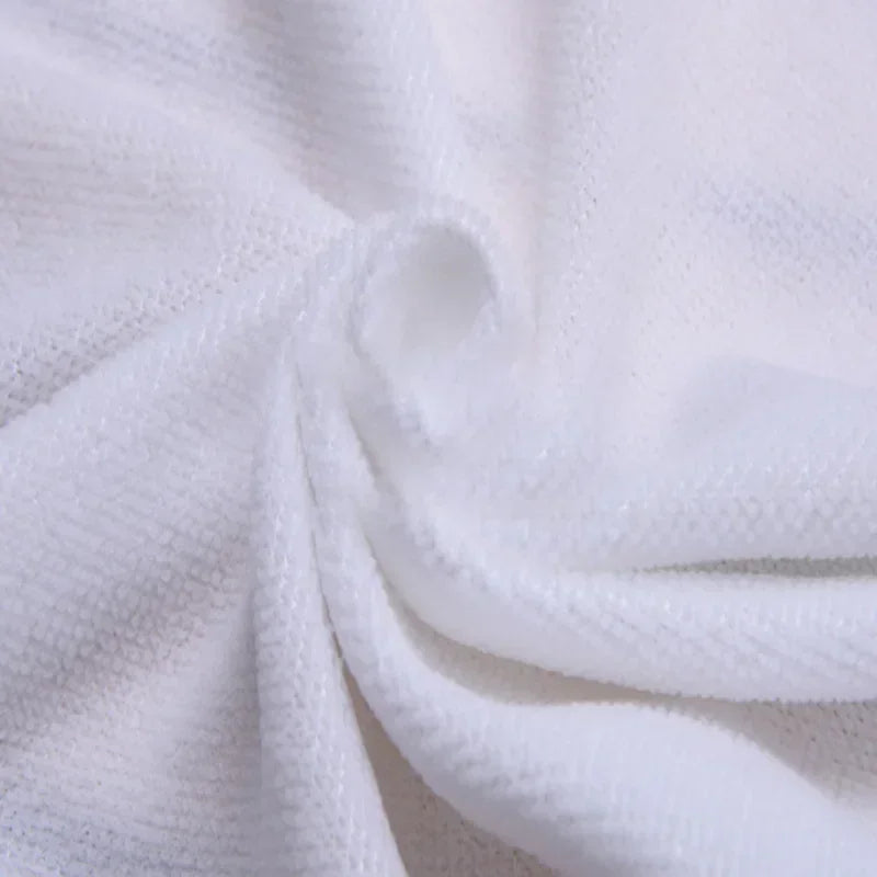 serviettes main blancs carrés séchage rapide lavables machine 25x25cm classique pack 10 pièces