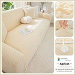 housse canapé élastique velours extensible salon fauteuil modulaire coussin décoratif