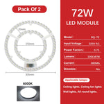 plaque led circulaire blanc moderne diodes aimant connecteurs haute luminosité 220v 72w 2835