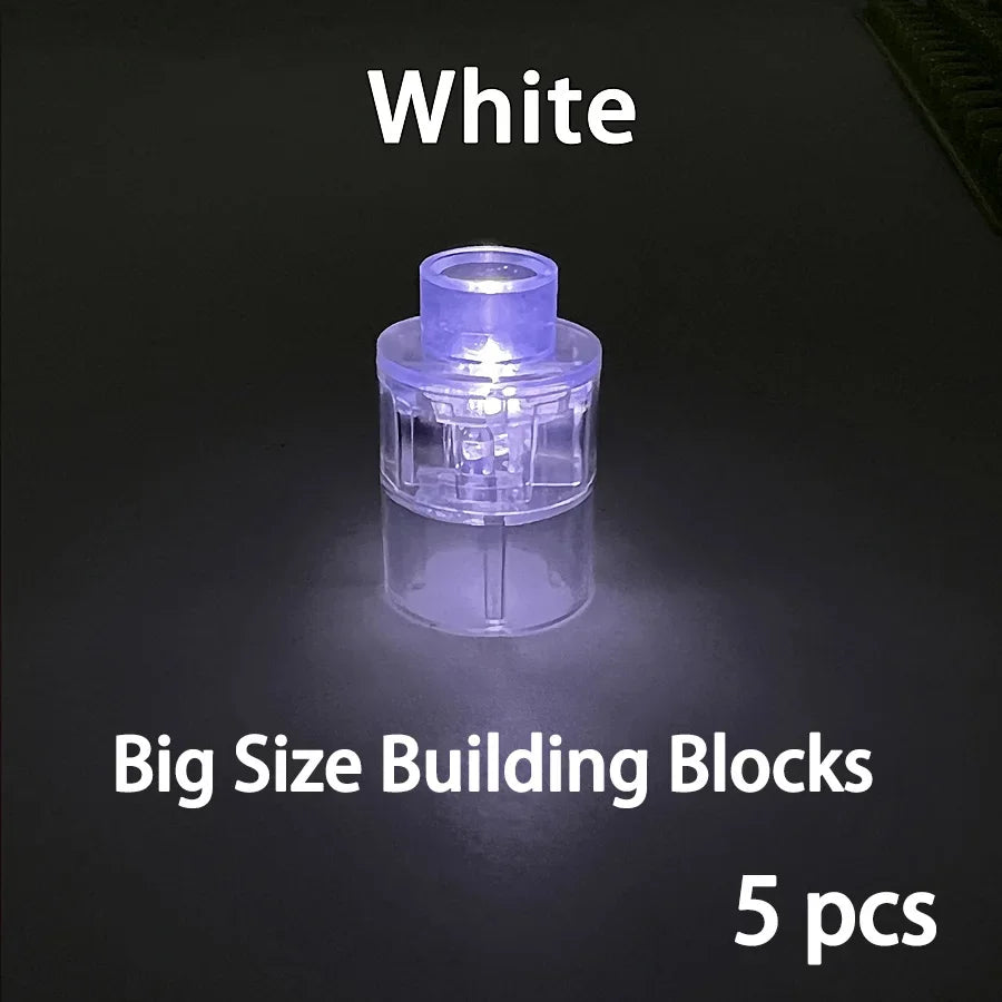 projecteur led transparent jaune bleu rouge vert moderne jouet construction bloc autobloquant grande taille