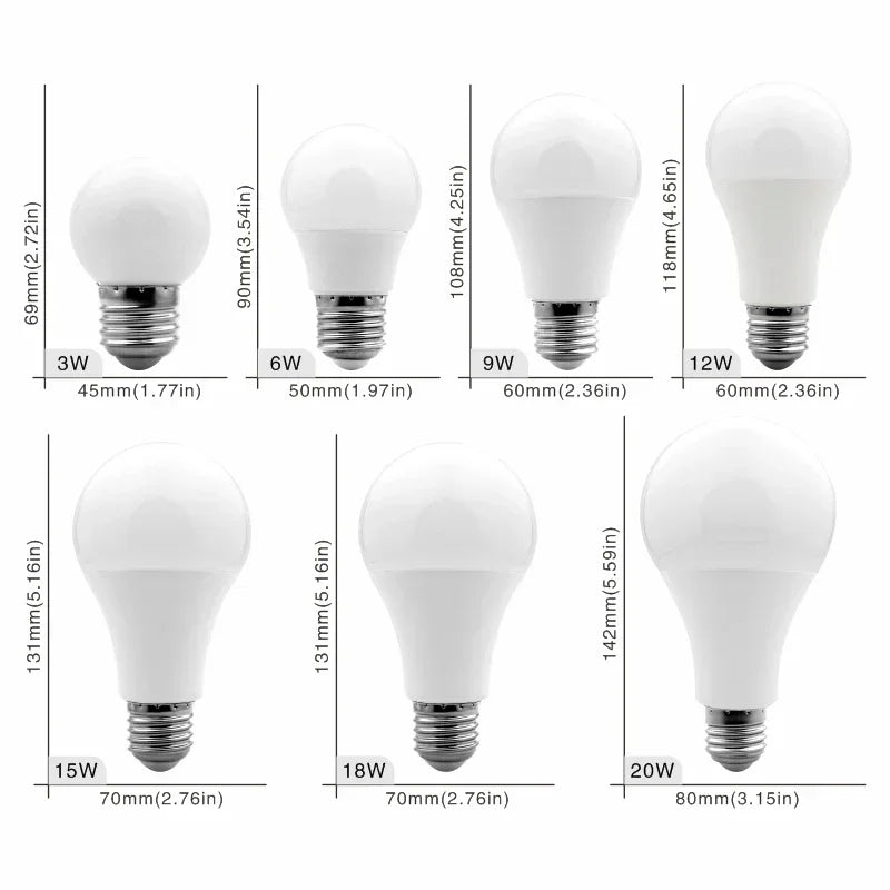 lot ampoules led blanches culot e27 moderne éclairage intérieur salon maison blanc chaud