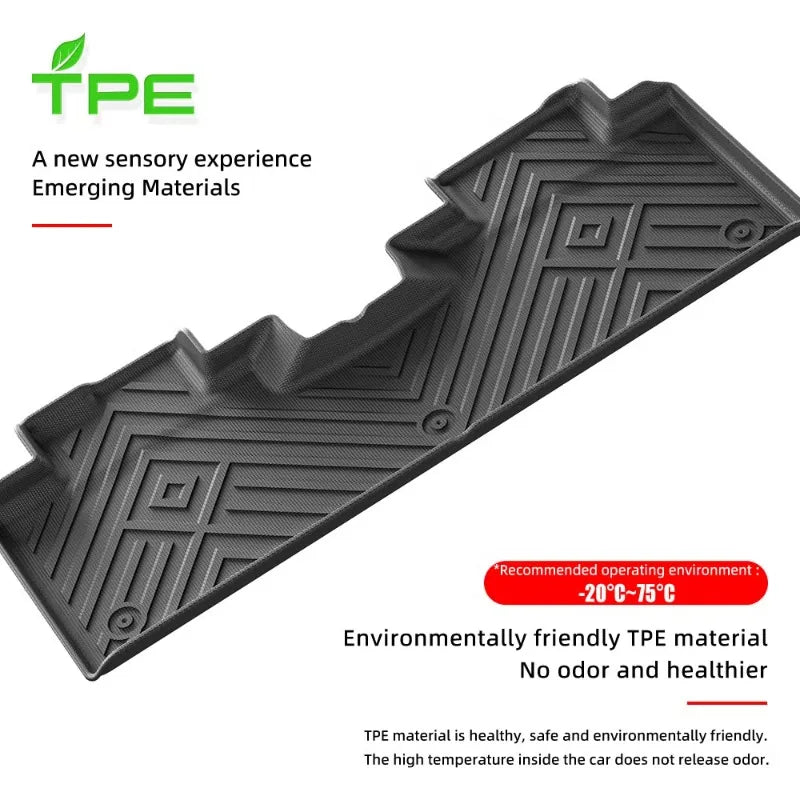 tapis sol voiture noir rayures diagonales motifs géométriques moderne résistant tpe imperméable eyelets fixations