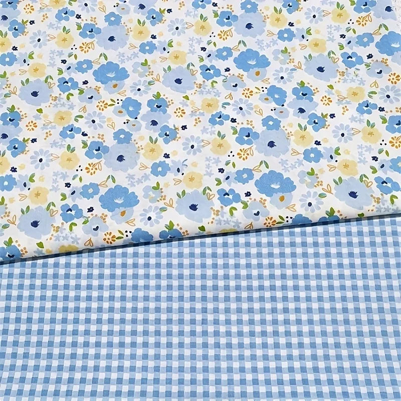 tissu patchwork fleuri rose rouge vert jaune bleu violet 25cm 50cm couture scrapbooking vintage
