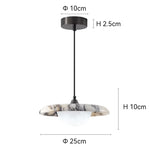 lampe suspendue marbre moderne blanc noir gris salon chambre restaurant étude