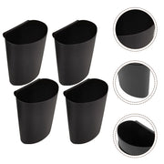 paniers suspendus noir plastique robuste rangement chariot bain cuisine minimalistes