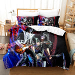 Literie 3D personnalisable motif rock bande dessinée