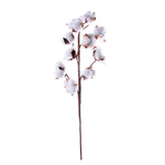 décoration maison blanc marron branches coton artificiel fleurs rustique intérieur anniversaire fête