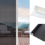 films translucides perforés adhésifs noir blanc intimité soleil lumière chambre moderne