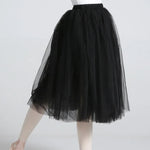 jupe tutu blanc classique polyester multi couches danseuses junior femme longueur mi molletSizeMode: Coupe