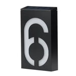 lumière solaire numéro rue ip65 led moderne adhésif extérieure porte villa blanc noir
