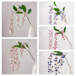 décoration intérieure bouquet artificiel fleurs roses soies feuilles vertes mariage anniversaire moderne minimaliste