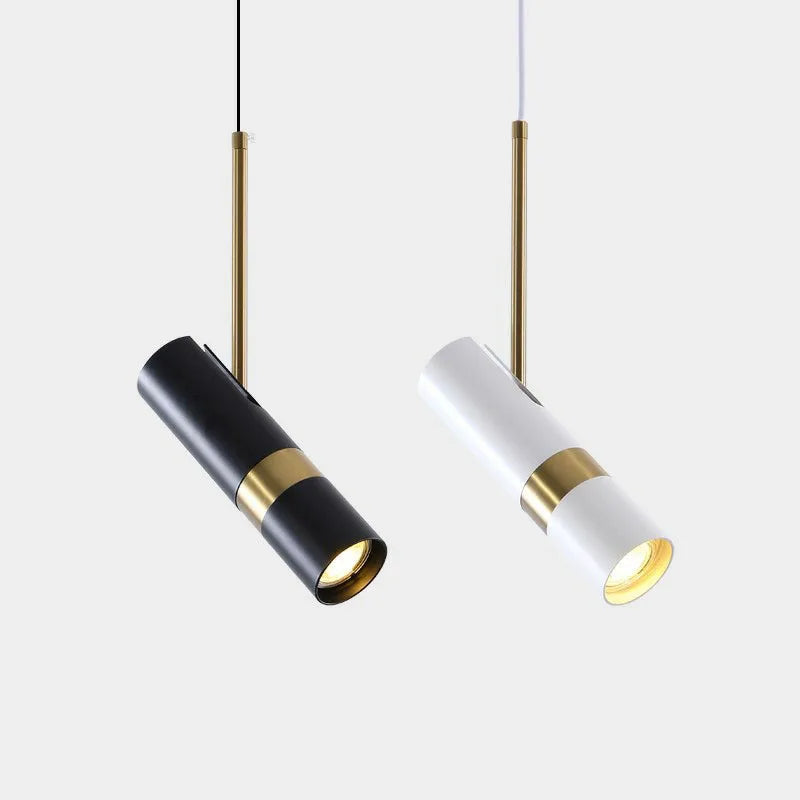 plafonnier led suspendu moderne minimaliste or noir blanc gu10 chambre coucher acier inoxydable brossé