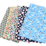 tissu imprimé sport boules baseball basket football coton polyester bricolage couture décoration maison