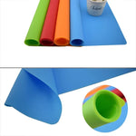 tapis cuisine silicone moderne orange bleu vert rouge 40x50cm anti dérapant environnement respectueux