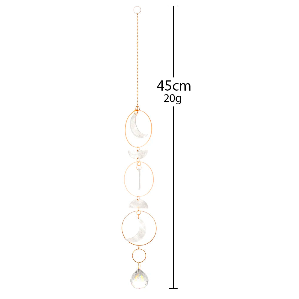 Décoration de balcon avec attrape-soleil cristal