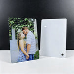 cadres photo blancs modernes imprimés sublimation 100x150mm transparents 60g acrylique