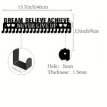 porte médailles mural noir argenté doré cœurs motivation sportifs decals vibrant