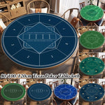 nappe poker tapis jeu vert bleu marine motif cartes table maison casino