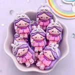figurines animées colorées cartoon personnages accessoires coronnes chapeaux sacs ornement scrapbooking bricolage