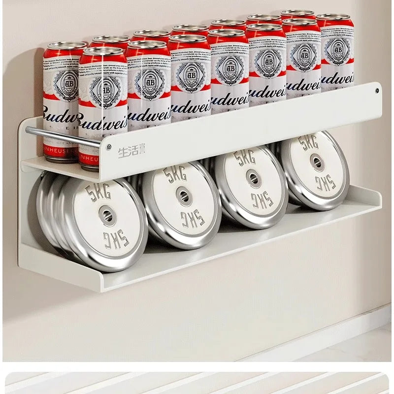 Organisation de cuisine avec étagère à épices