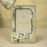 cadre photo vintage floral beige clair fleurs jaunes romantique differentes tailles adhésif