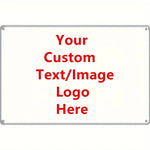 panneau publicitaire personnalisable blanc moderne rectangle 20x30cm opacité